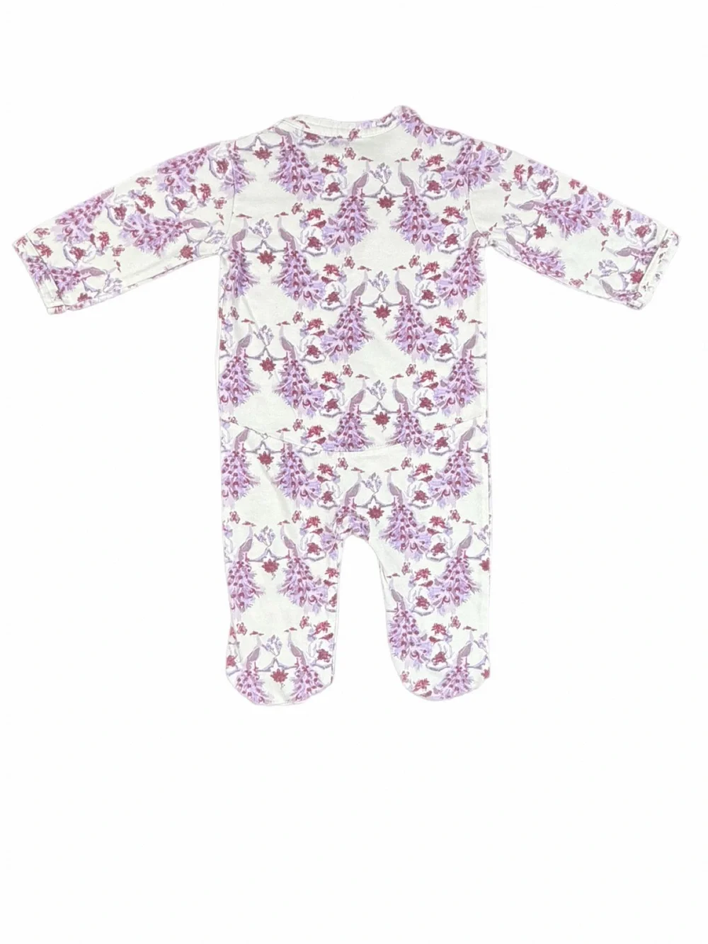 KATE QUINN Floral Print Cotton Footie - 3-6M